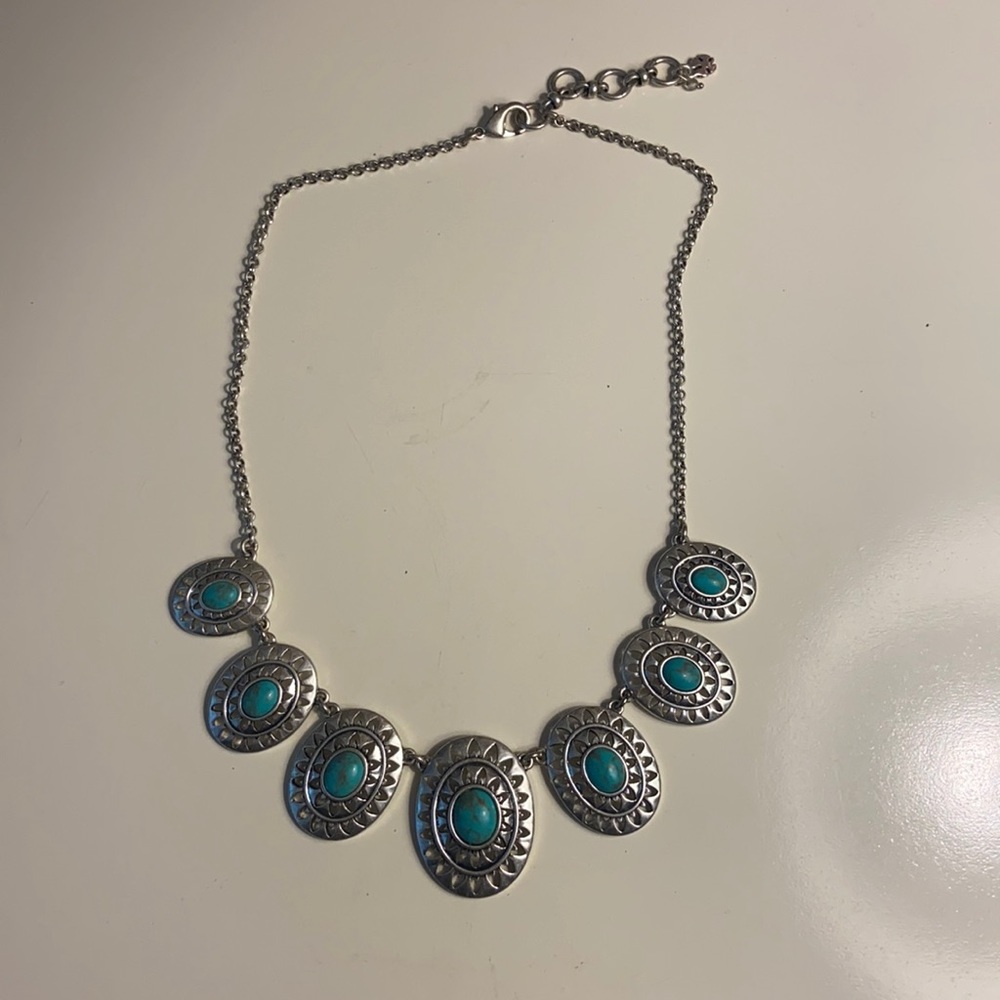 Adjustable Turquoise Lucky Brand Necklace